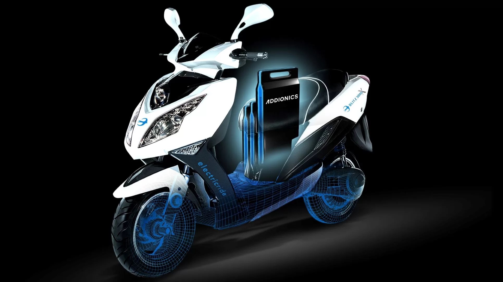 The Blitz 3000 electric moped will be the first vehicle to use Addionics' advanced battery design with Smart 3D Electrodes.