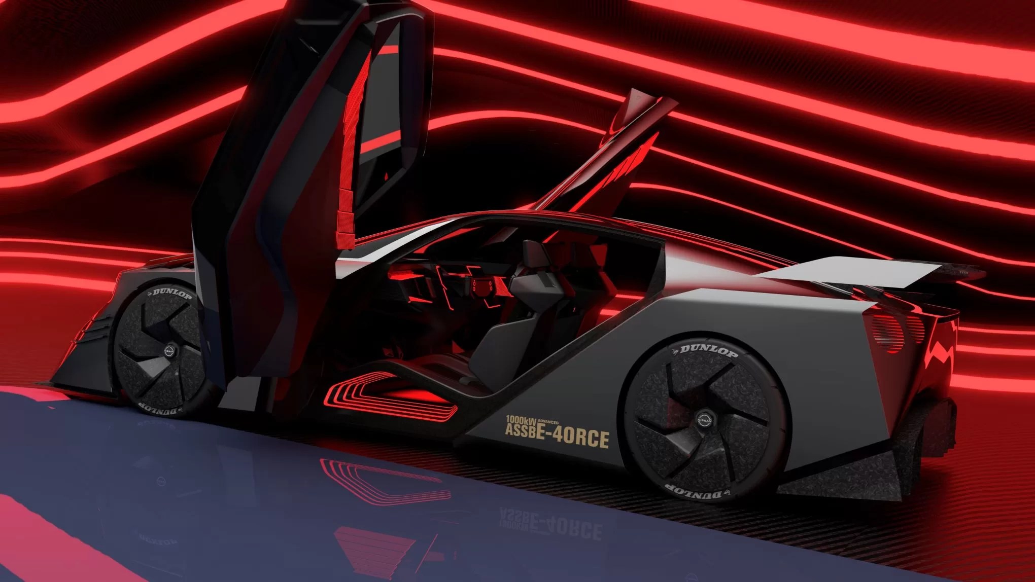 Nissan Hyper Force concept doors open.