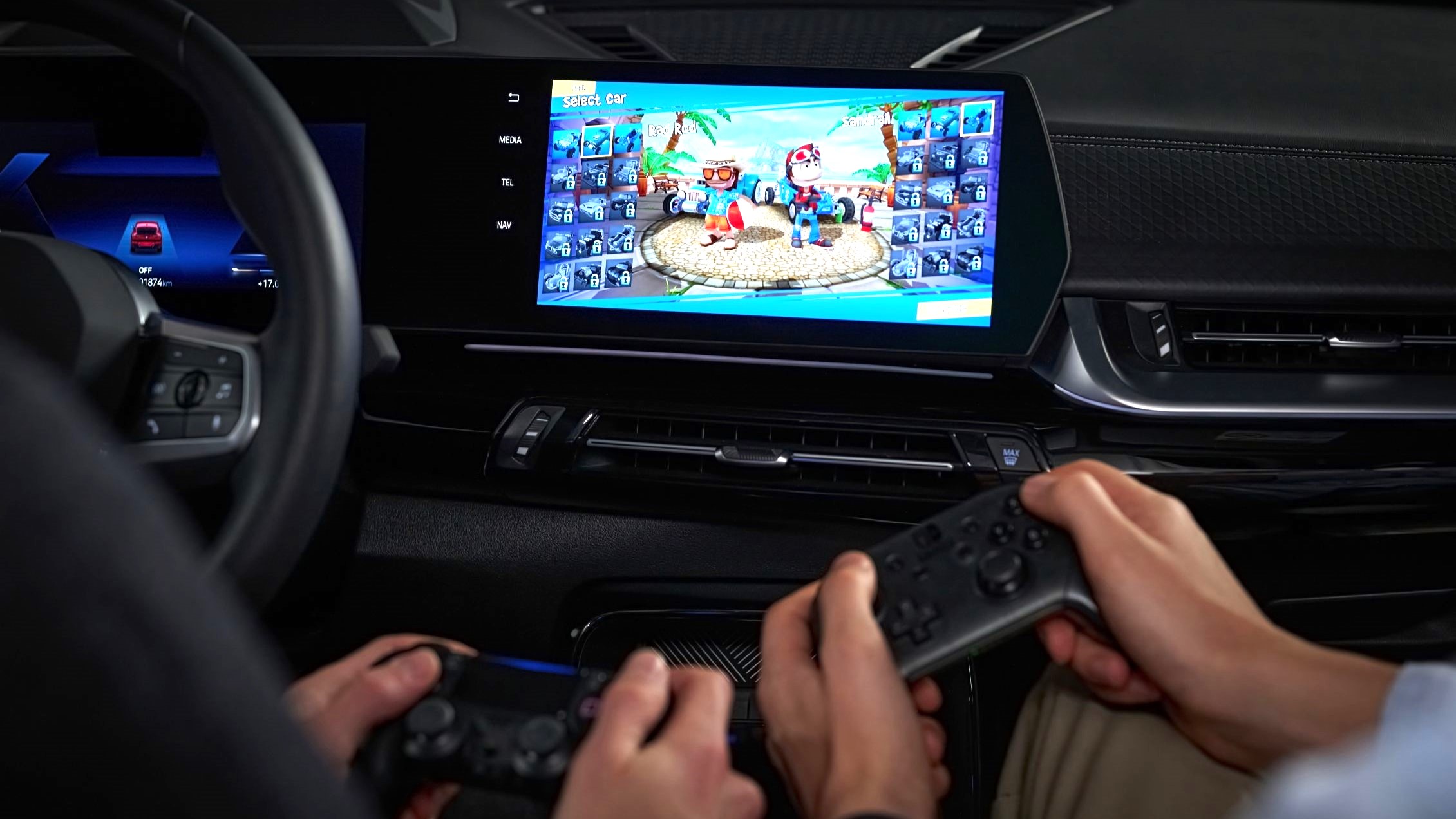 BMW controller-based gaming.