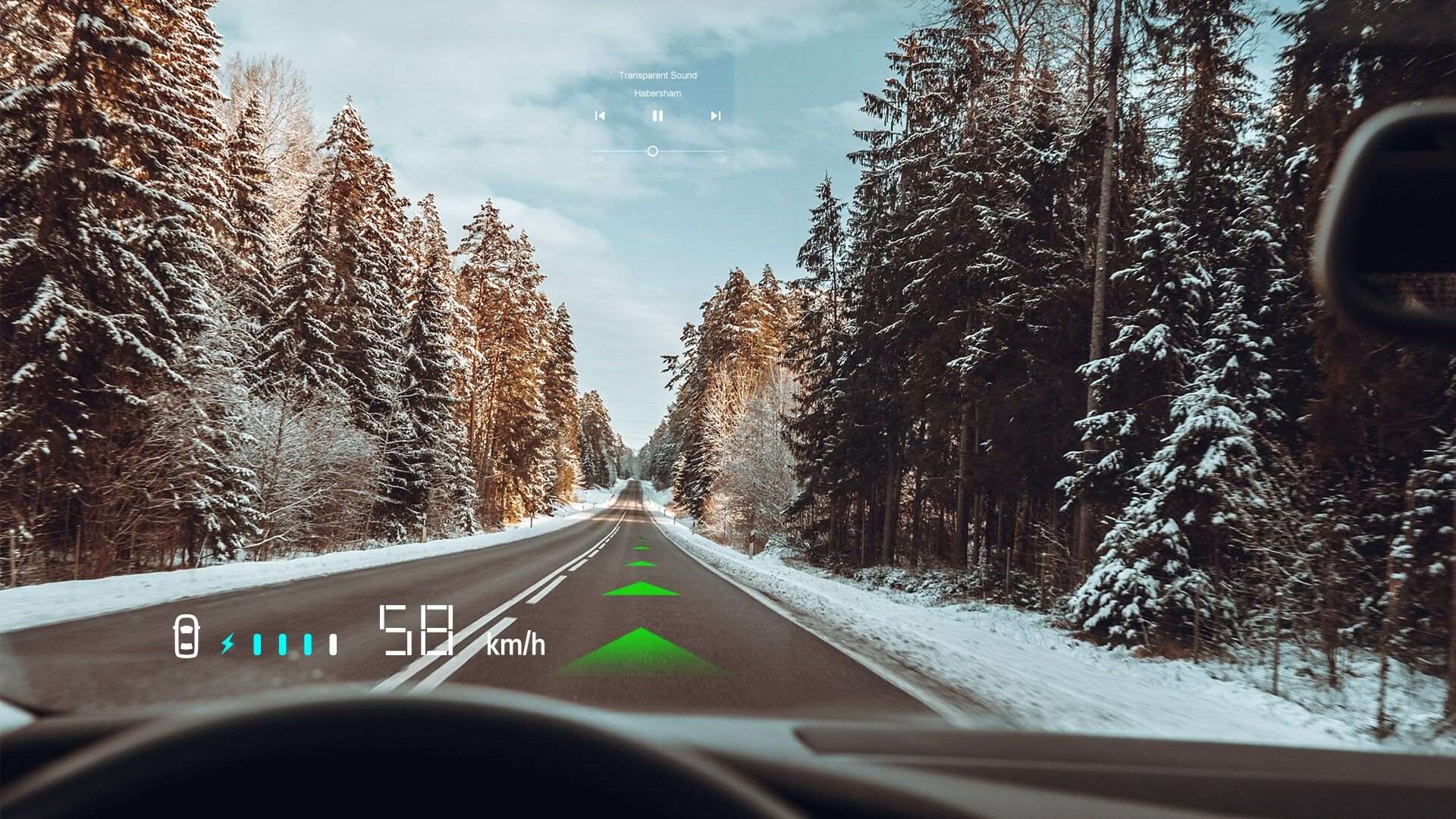 FIC AR HUD provides ADAS and navigation info in driver fields of view.
