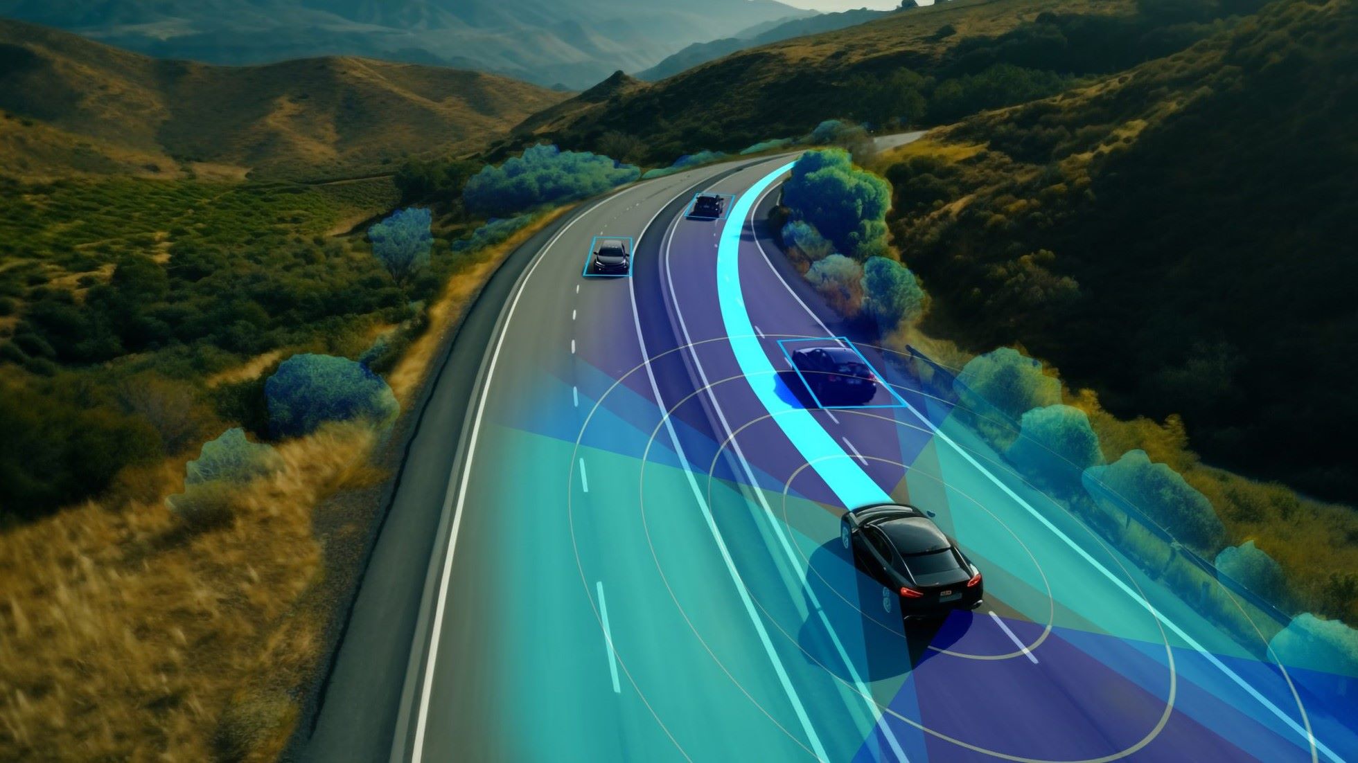 Arbe radar in action on the highway.