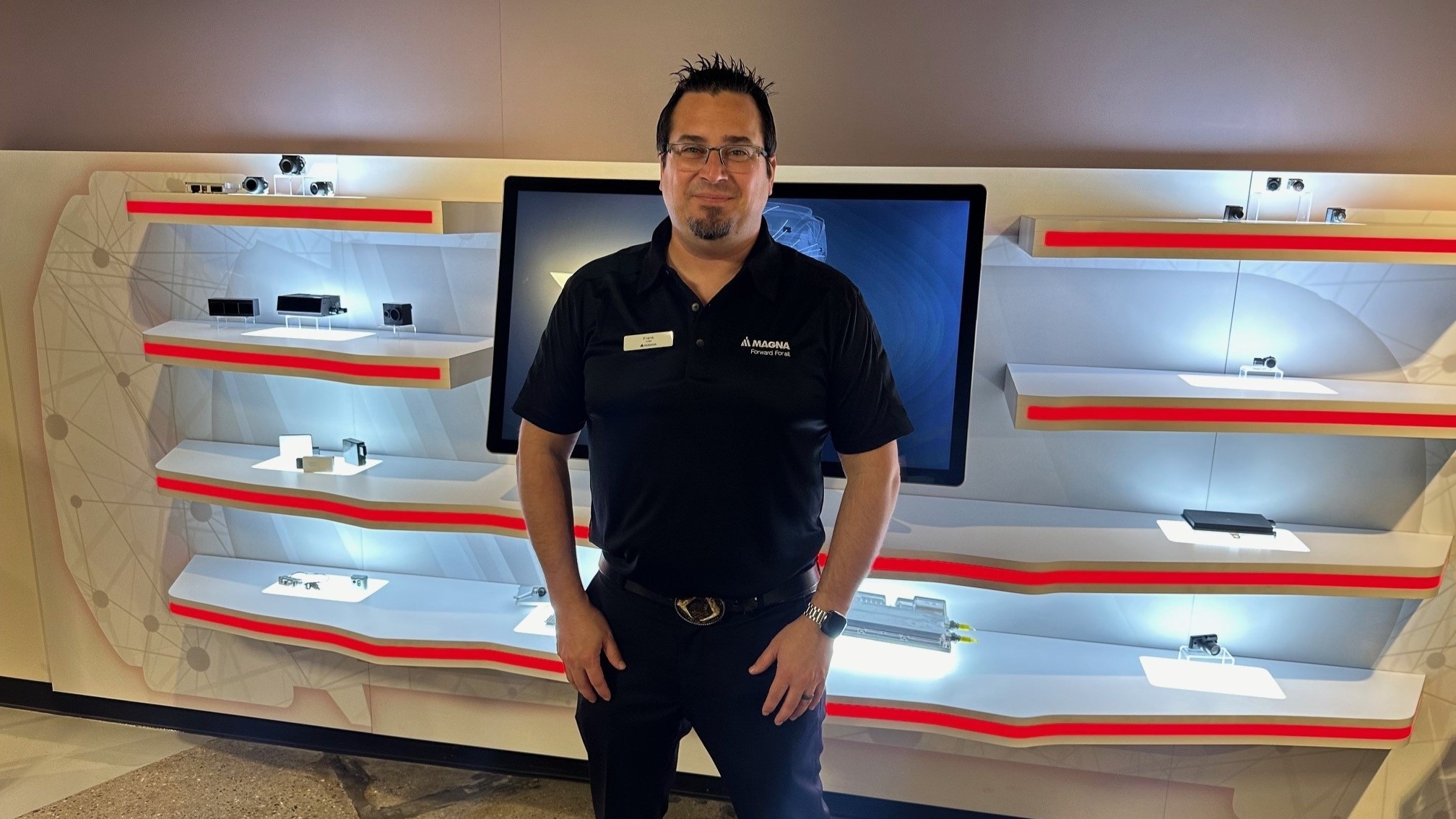 Frank Judge with Magna's sensor-system portfolio.