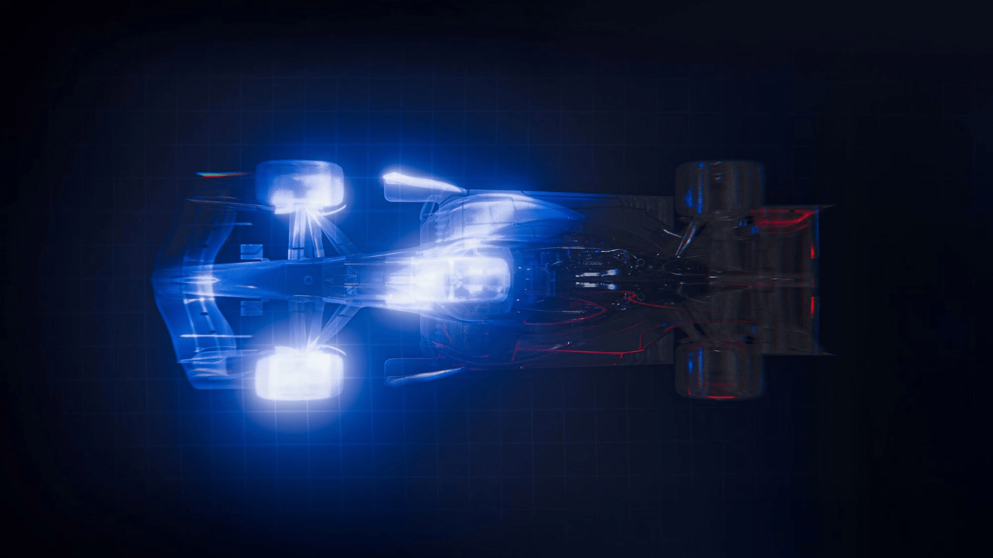 Red Bull Racing RB22 X-ray.