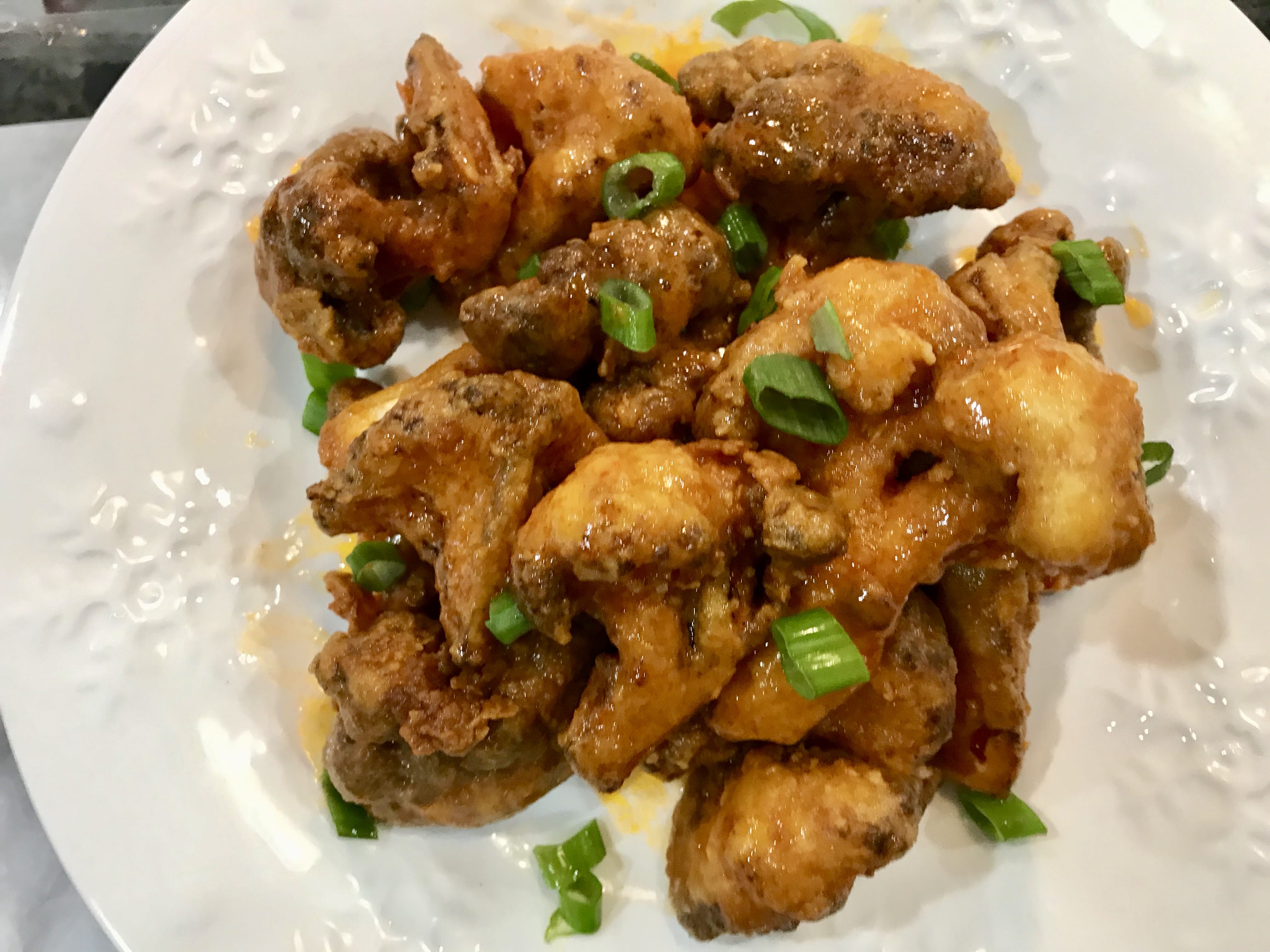 Buffalo Cauliflower on a plate
