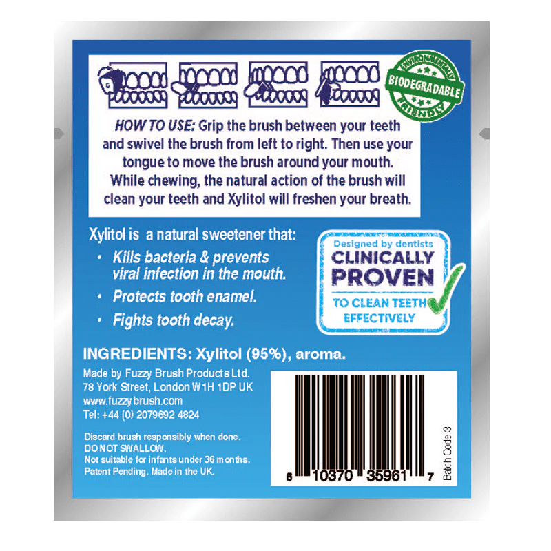 Chewable Toothbrush Fuzzy Brush