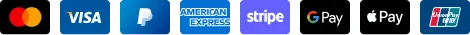 ```json { "alt": "Logos of Mastercard, Visa, PayPal, American Express, Stripe, Google Pay, Apple Pay, Discover.", "title": "Accepted Payment Methods" } ```
