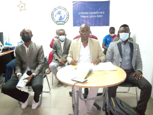 Thierry Mebale Ekouaghe, le président du CPPPL condamnant l'attitude de Jessye Ella Ekogha considéré comme mercenaire de la presse gabonaise indépendante