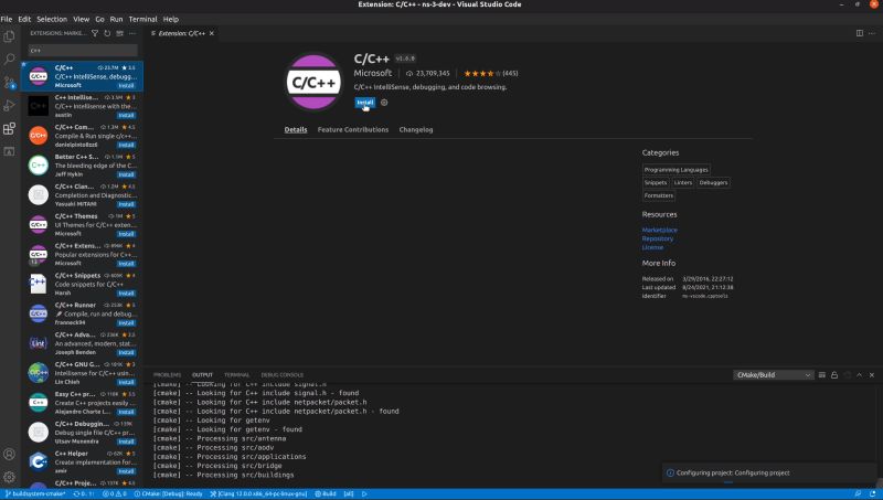 Installation With Visual Code Ns 3 With Cmake - Creative Nature Pattern - Retina