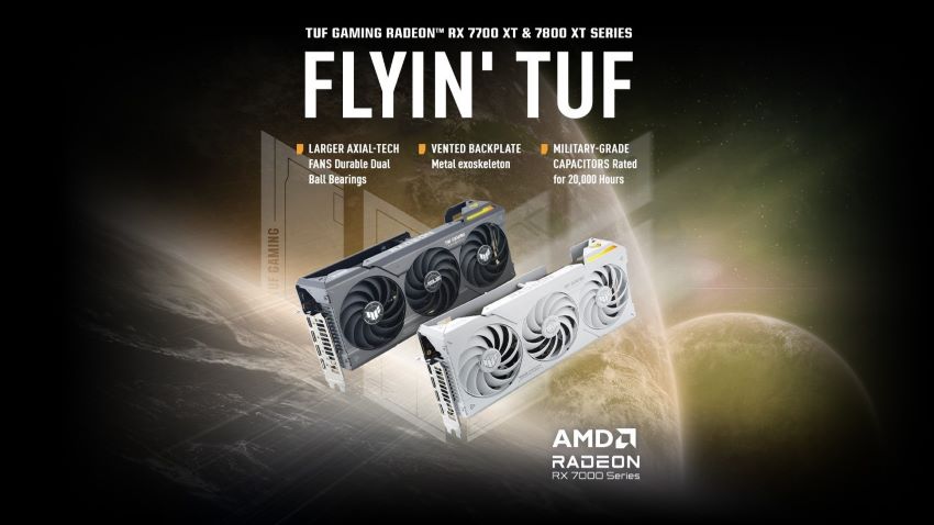ASUS anuncia las tarjetas gráficas TUF Gaming AMD Radeon RX 7800 XT y Radeon RX 7700 XT