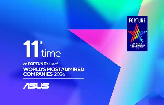 ASUS celebra su undécima inclusión en la lista de las empresas más admiradas del mundo de Fortune 2026