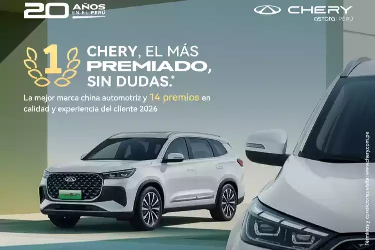 Chery marca un récord histórico global con 14 premios y refuerza la confianza de los peruanos tras casi 20 años en el país