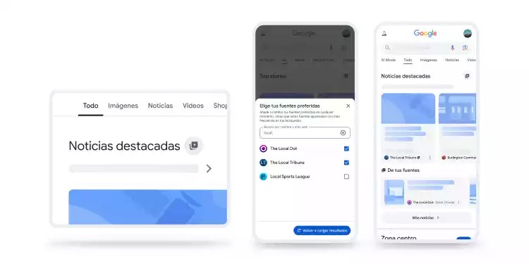 Google: La función «Fuentes Preferidas» llega a nivel global en español y todos los idiomas compatibles