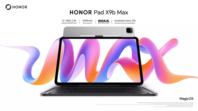 HONOR lleva el cine y entretenimiento a una tablet, con la nueva Pad X9b Max