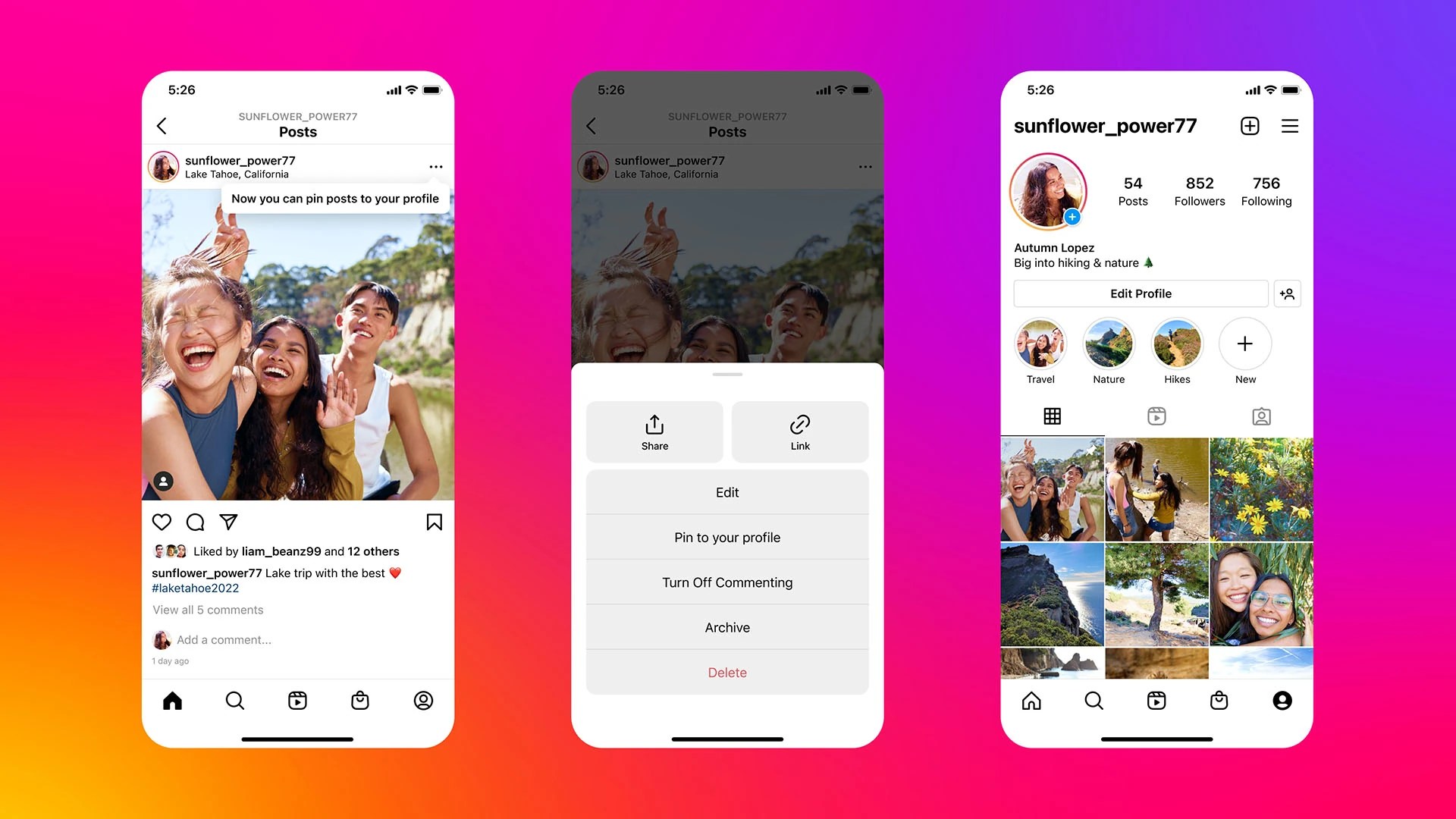 Instagram rolls out Pin for posts