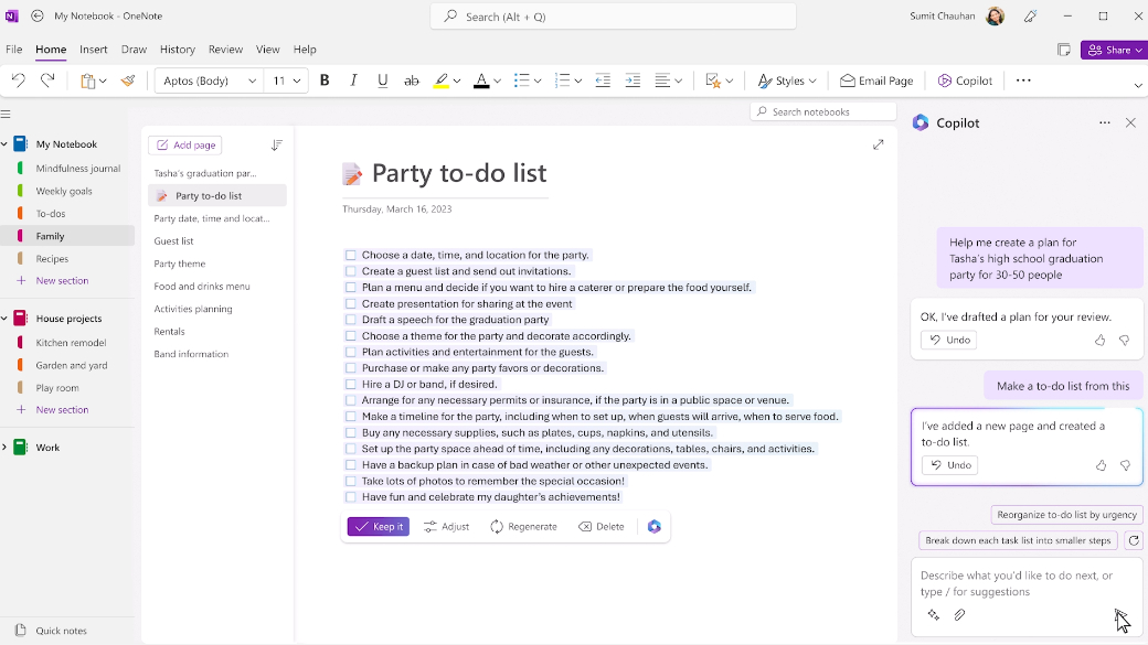Microsoft's Copilot AI comes to OneNote for smarter note-taking