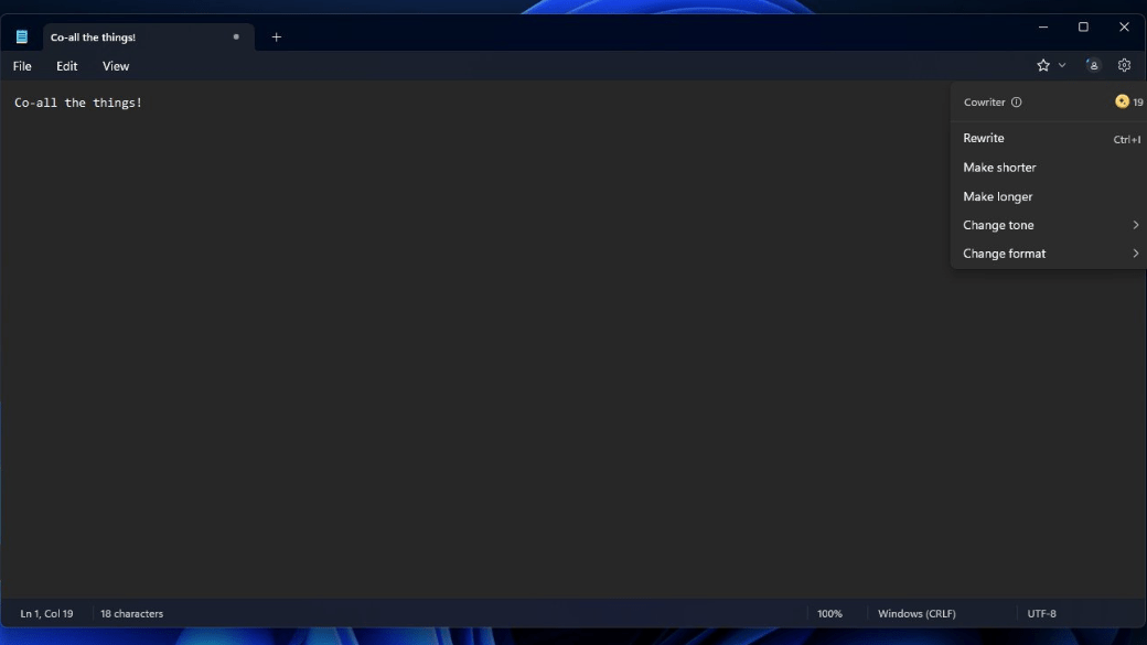 Notepad is no longer just a simple text editor as Microsoft bakes in AI features