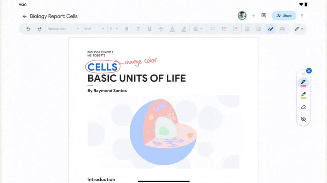 Add handwritten notes to Google Docs with new Android update
