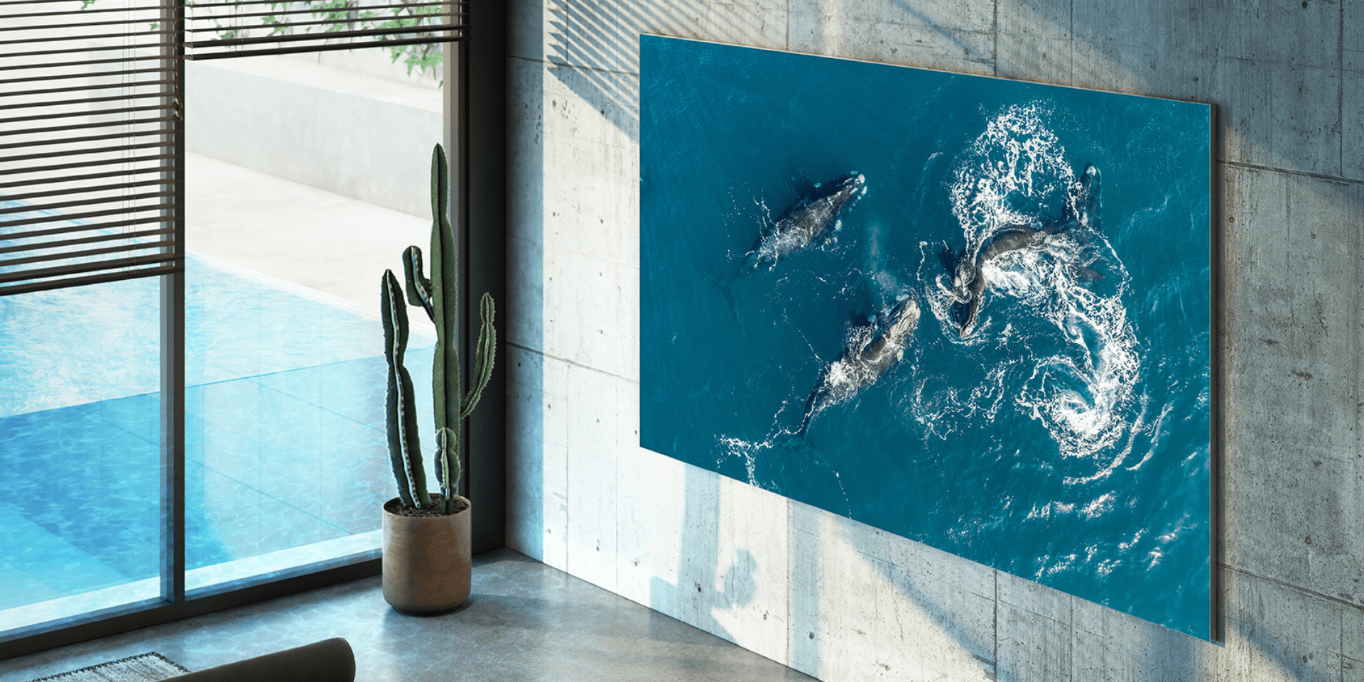 Samsung MICRO LED 114-inch on the wall