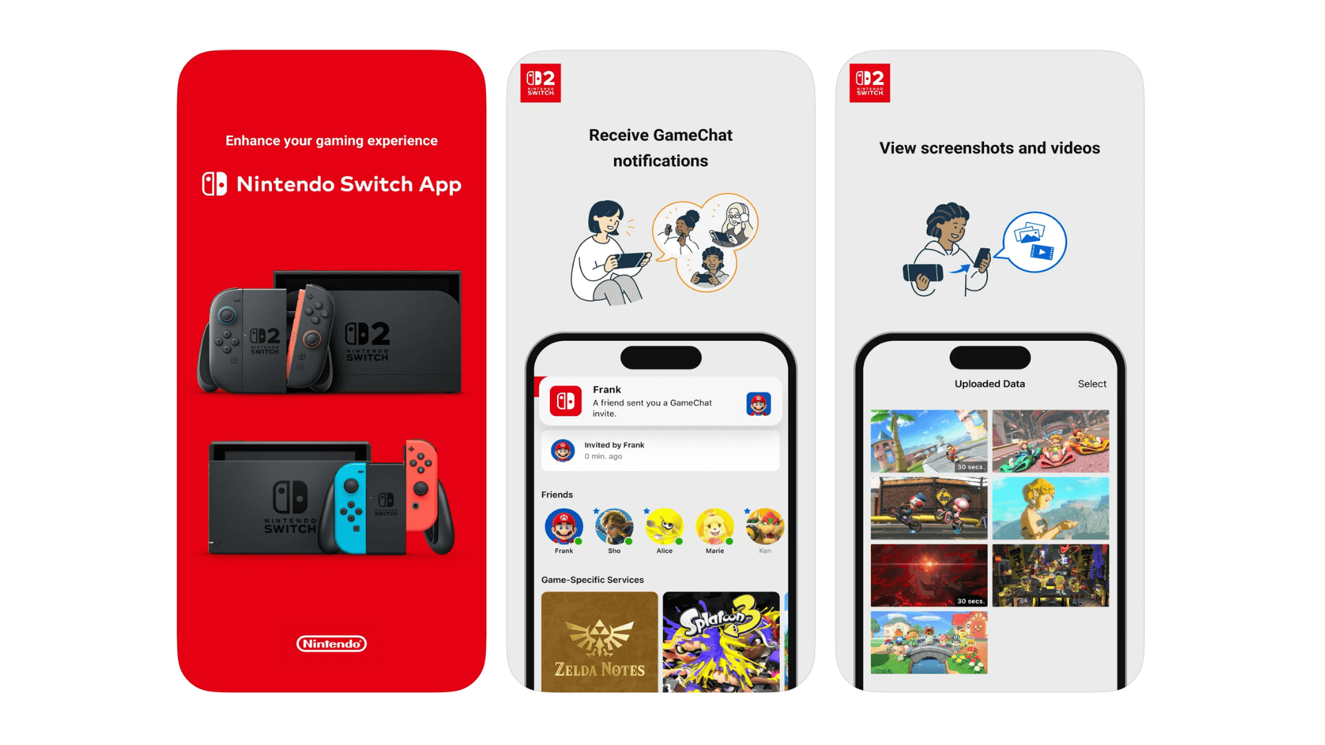iOS screenshot of Nintendo Switch app.