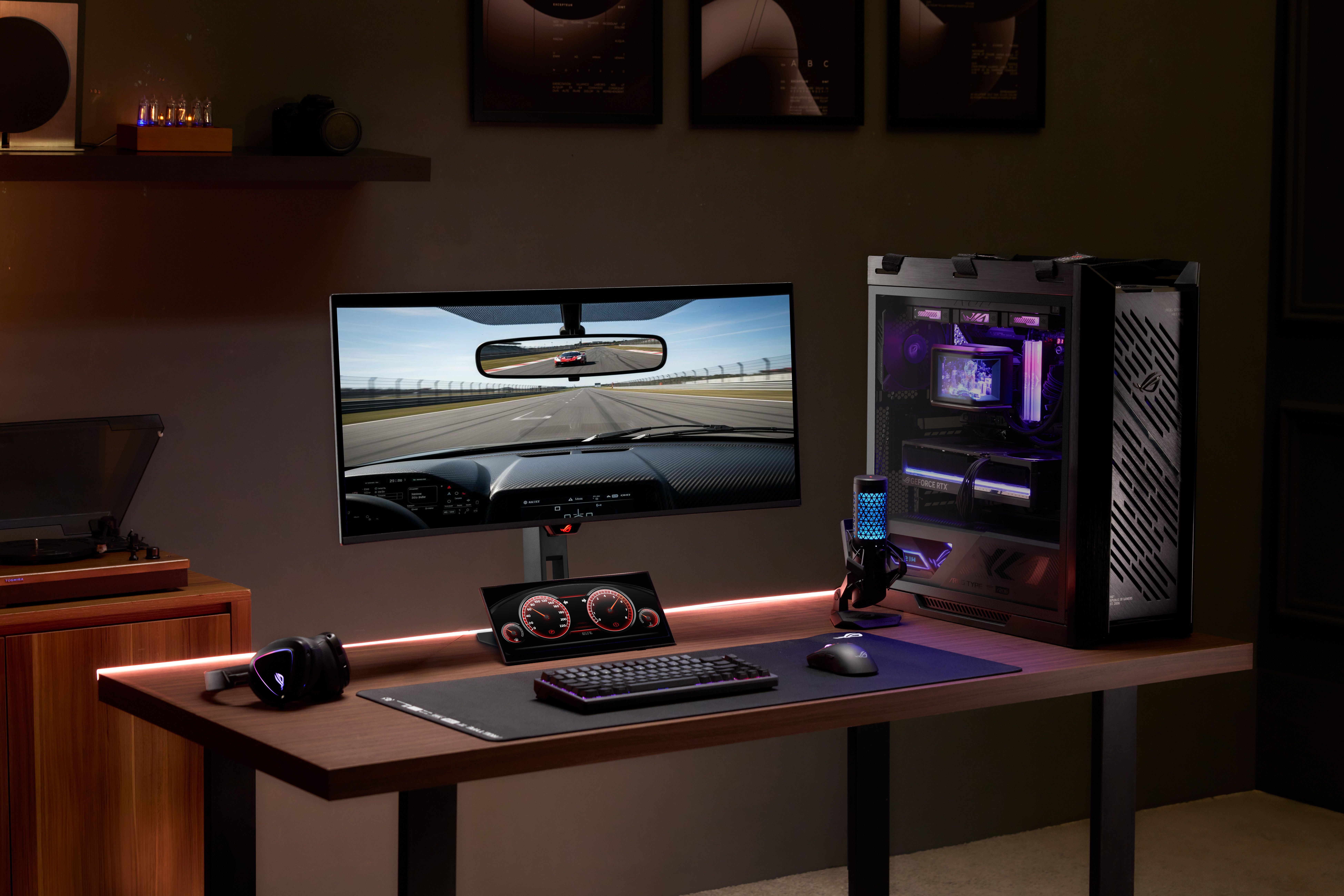 ASUS ROG Strix OLED XG34WCDMS & ROG Strix XG129C