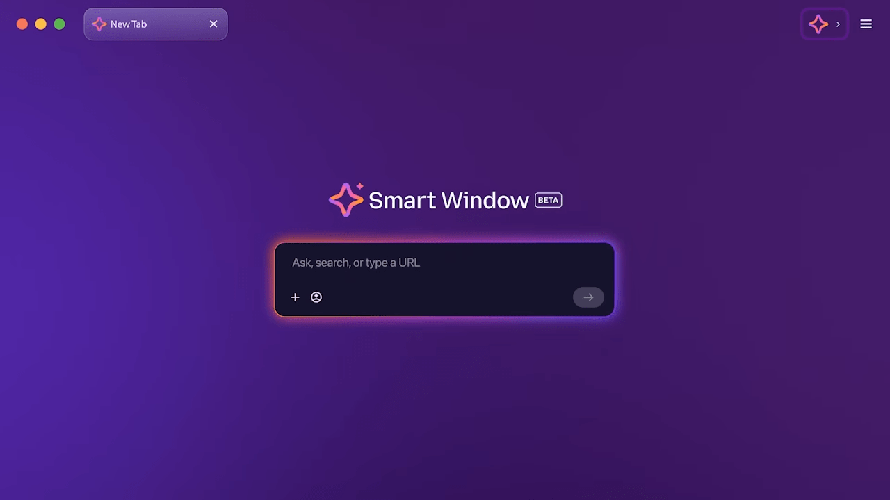 Firefox Smart Window videoframe