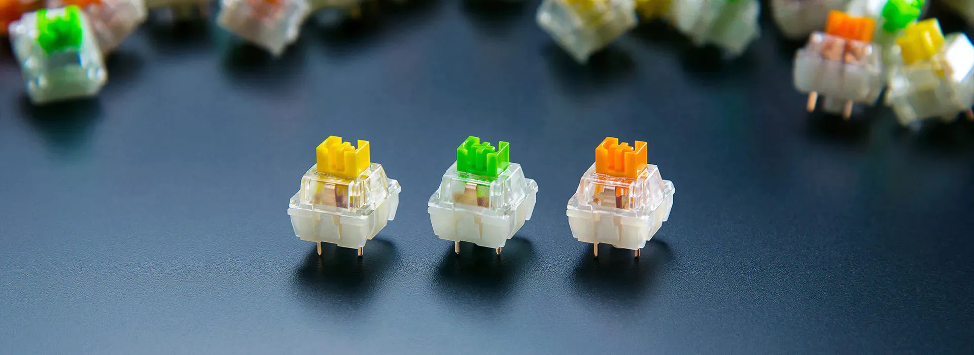 Razer 機械軸：黃軸、綠軸同橘軸