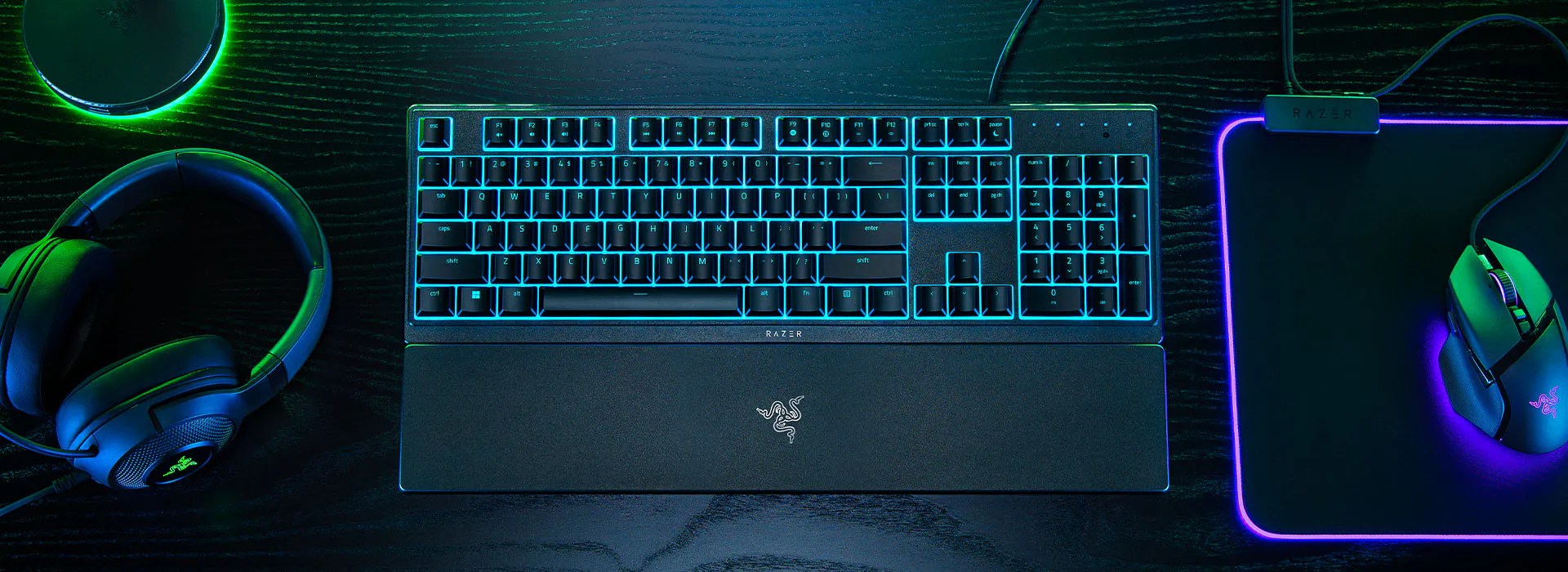 Razer Ornata V3 X 靜音薄膜鍵盤同護腕墊