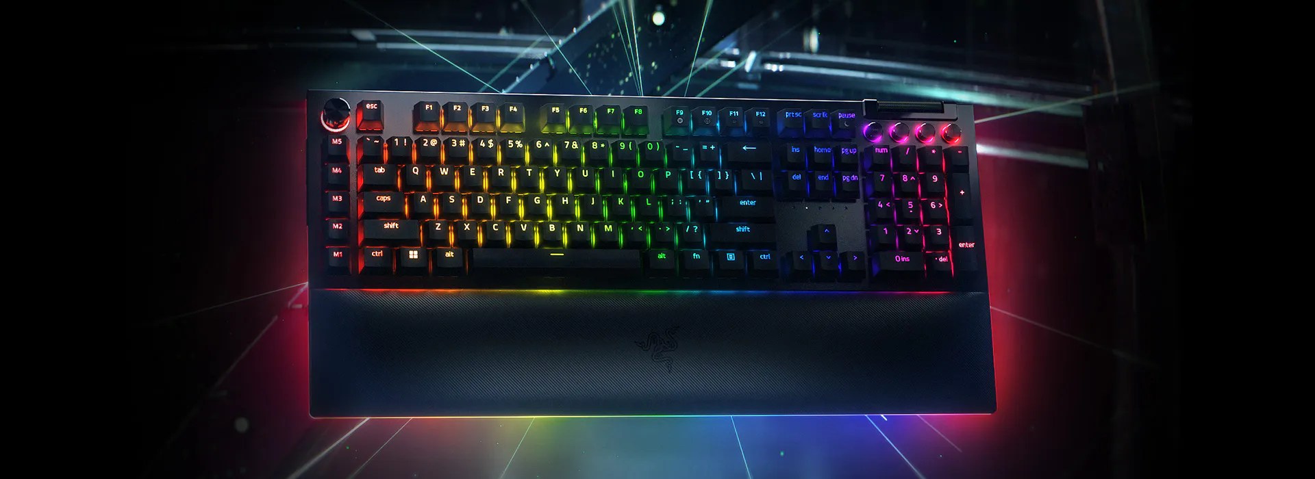 Razer BlackWidow V4 Pro 全尺寸機械鍵盤