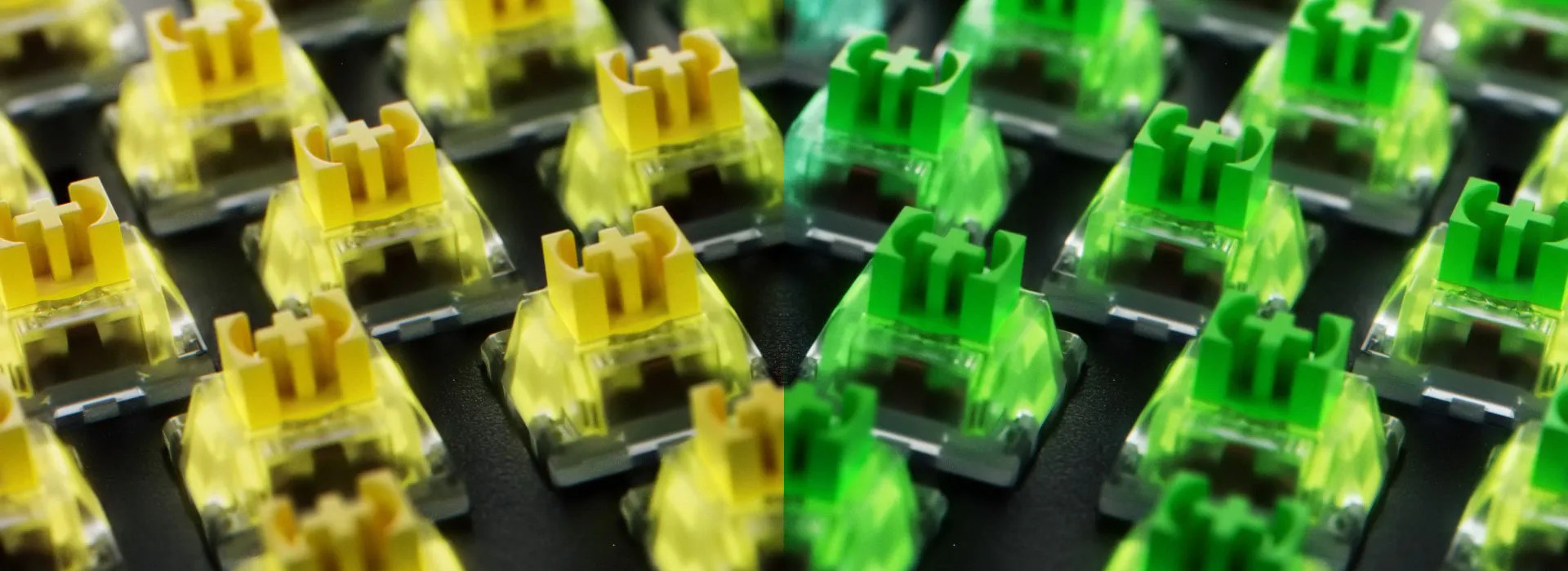 Razer 黃軸同綠軸機械軸對比