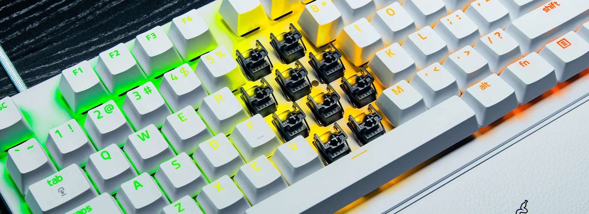 Razer 第 2 代類比式光軸特寫