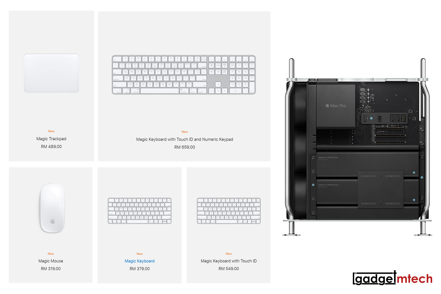 Apple New Magic Accessories and Mac Pro GPU Modules