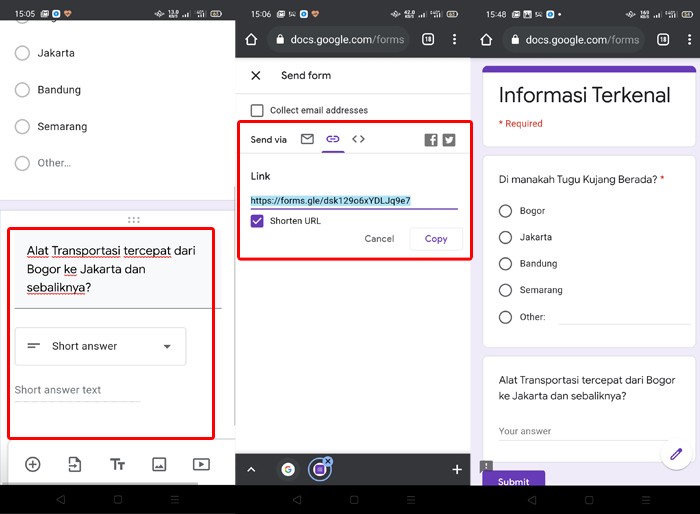 Mau bikin formulir online paling mudah dan cepat? Cara Membuat Google Form Di Hp Untuk Formulir Soal Atau Lainnya Gadgetren