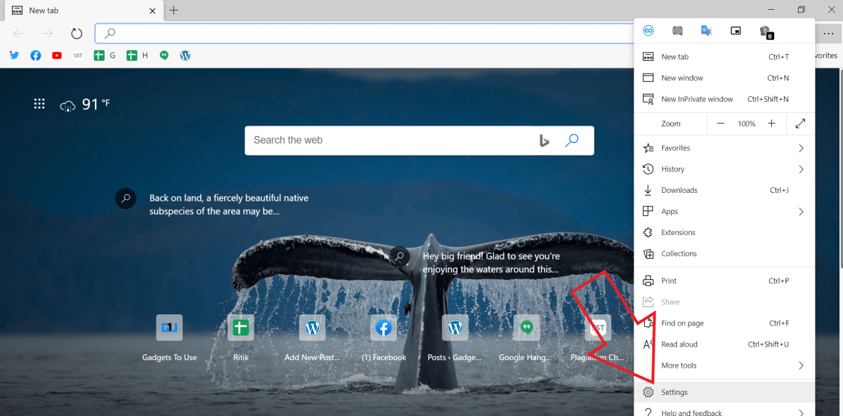 Импортировать пароли из Google Chrome в Microsoft Edge