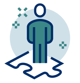 Team puzzle infographic icon