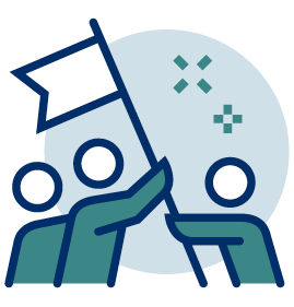 Team player infographic icon