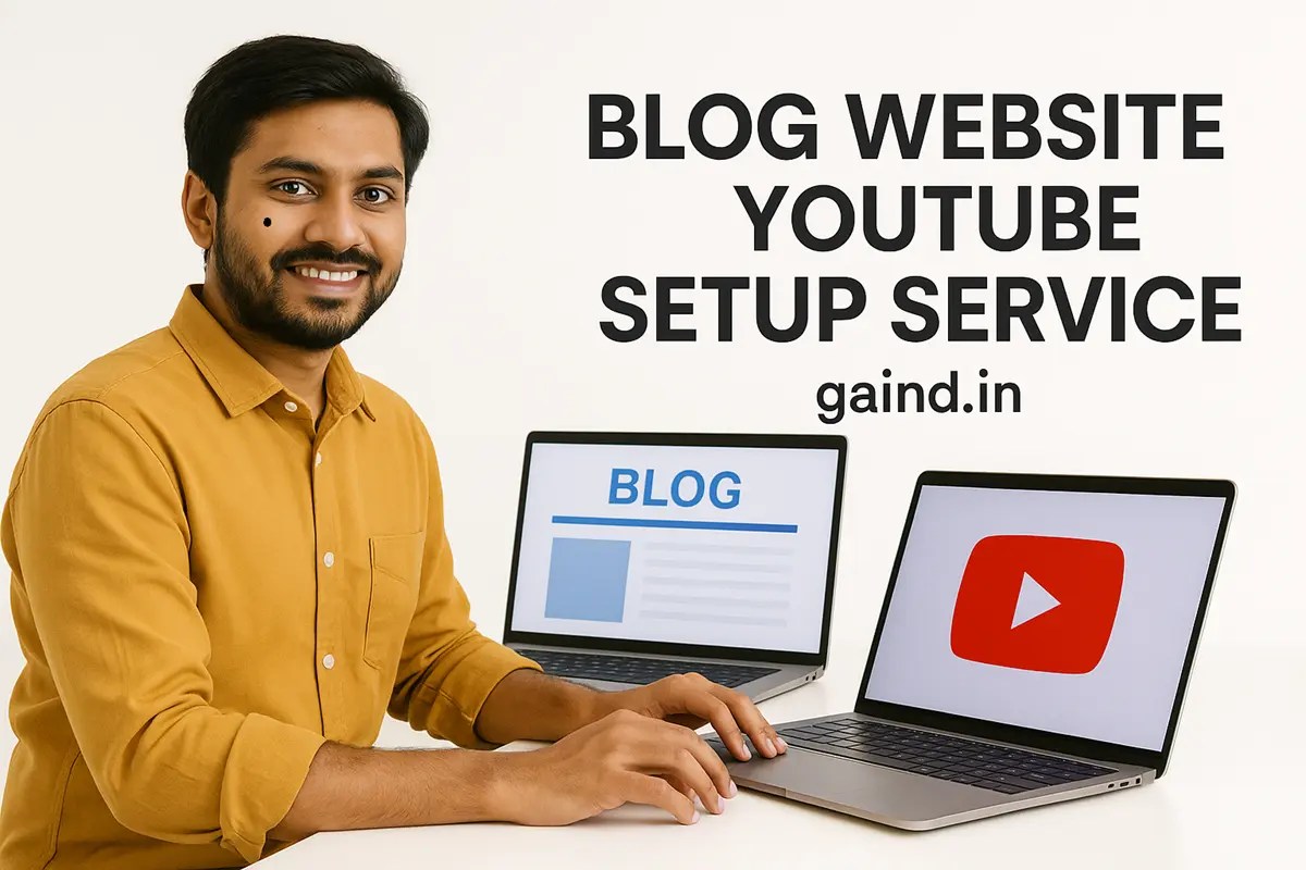 Blog Website YouTube Setup Service at Low Cost
