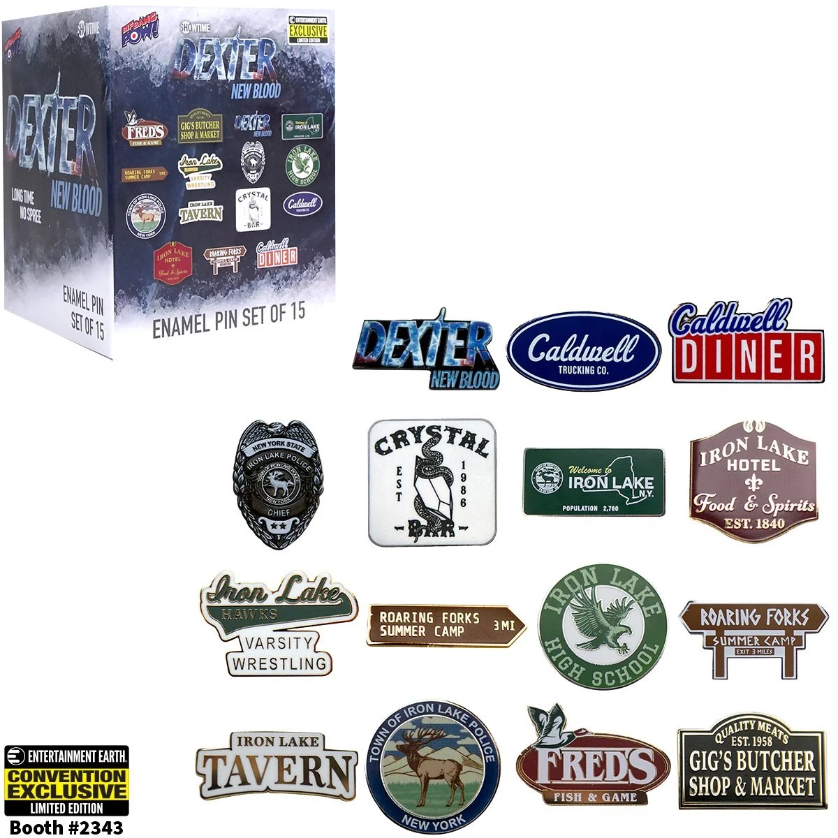 Dexter New Blood Enamel Pin Set