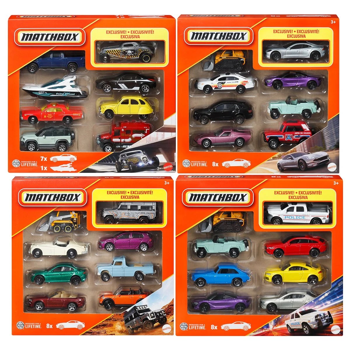 MBX 2025 Wave 5 Die Cast Vehicle 8 Pack Case Of 6