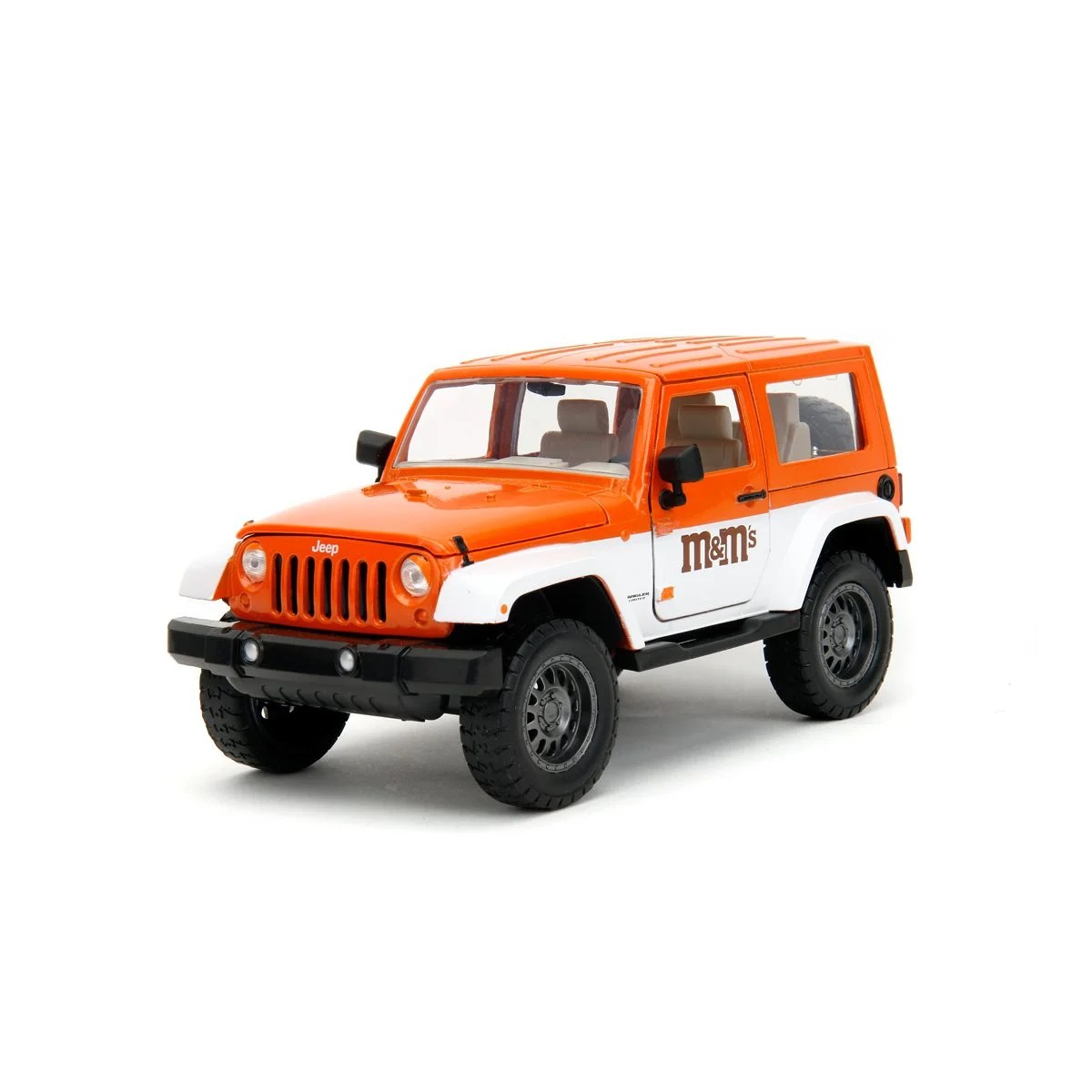 M&M's 2007 Jeep Wrangler Die-Cast Vehicle with Orange Figure