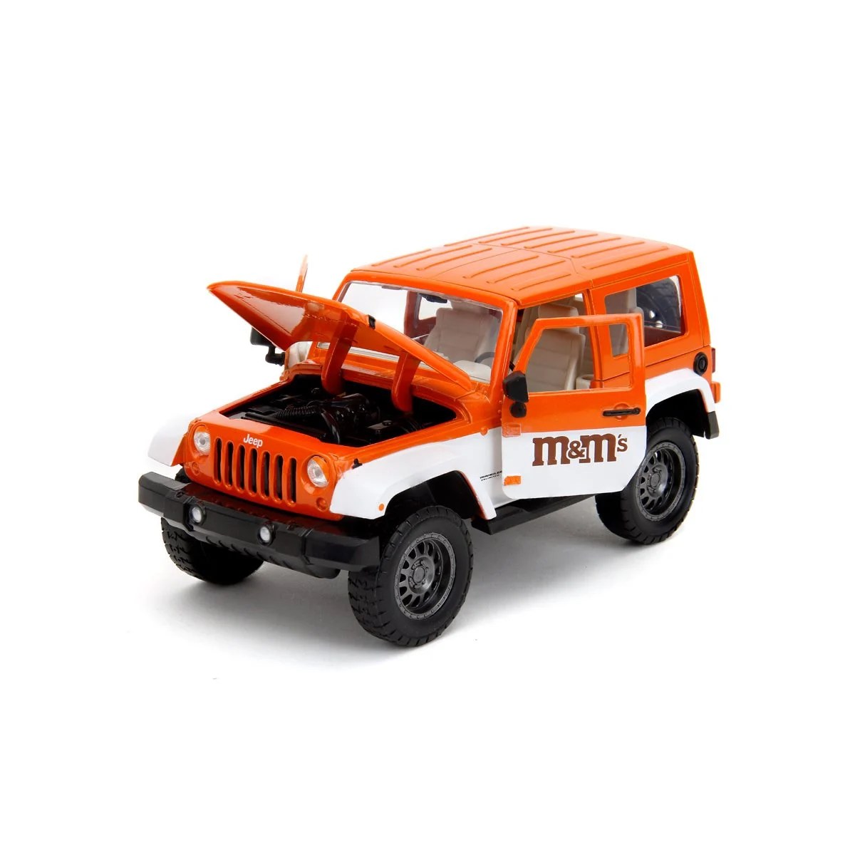 M&M's 2007 Jeep Wrangler Die-Cast Vehicle with Orange Figure