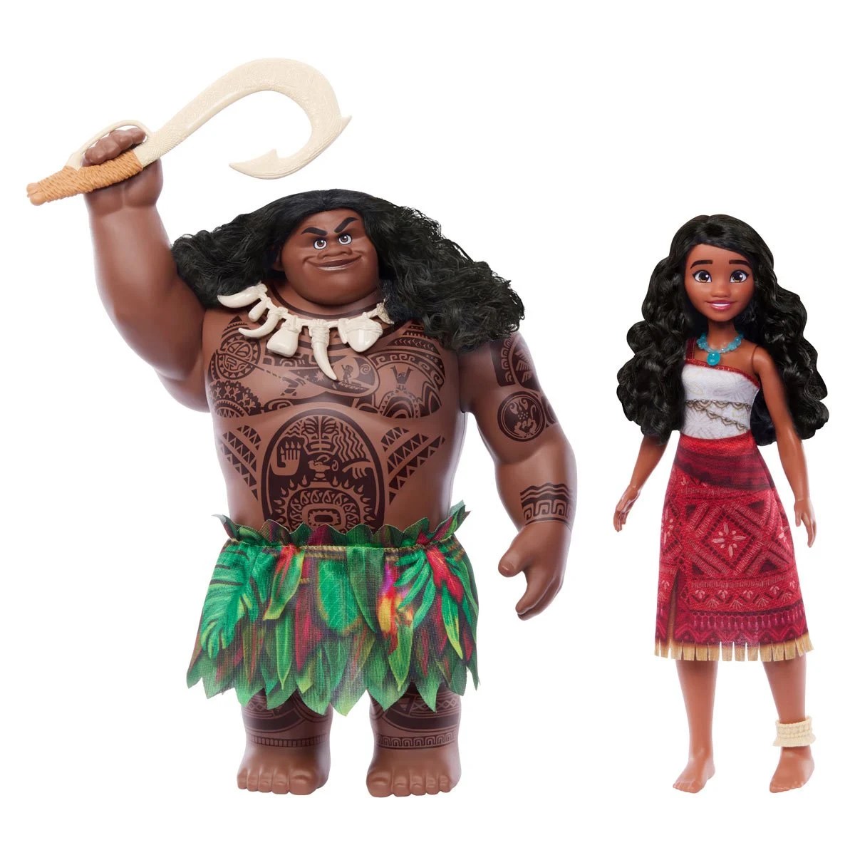 Moana 2 Maui and Moana Doll 2-Pack Disney Adventure Playset