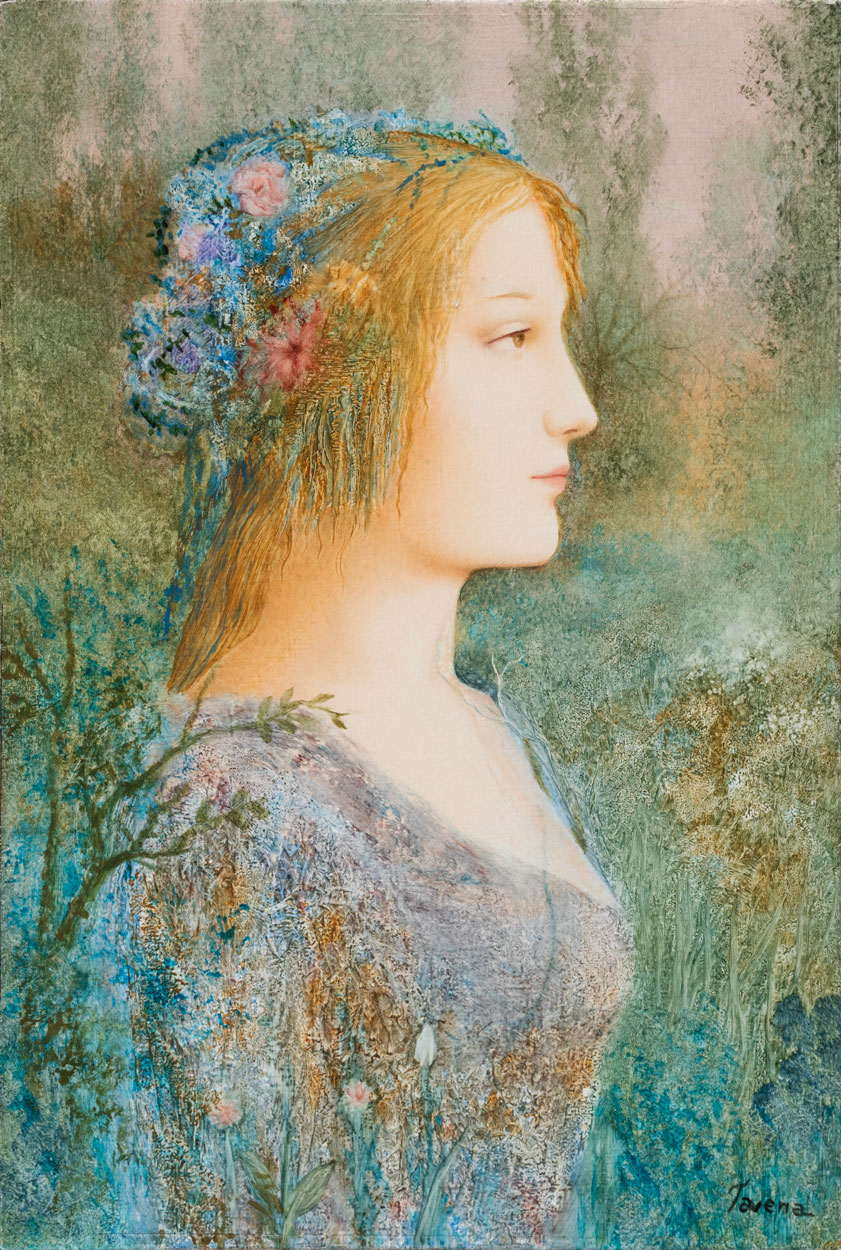 Obra «La reina del Otoño» montada a escala real