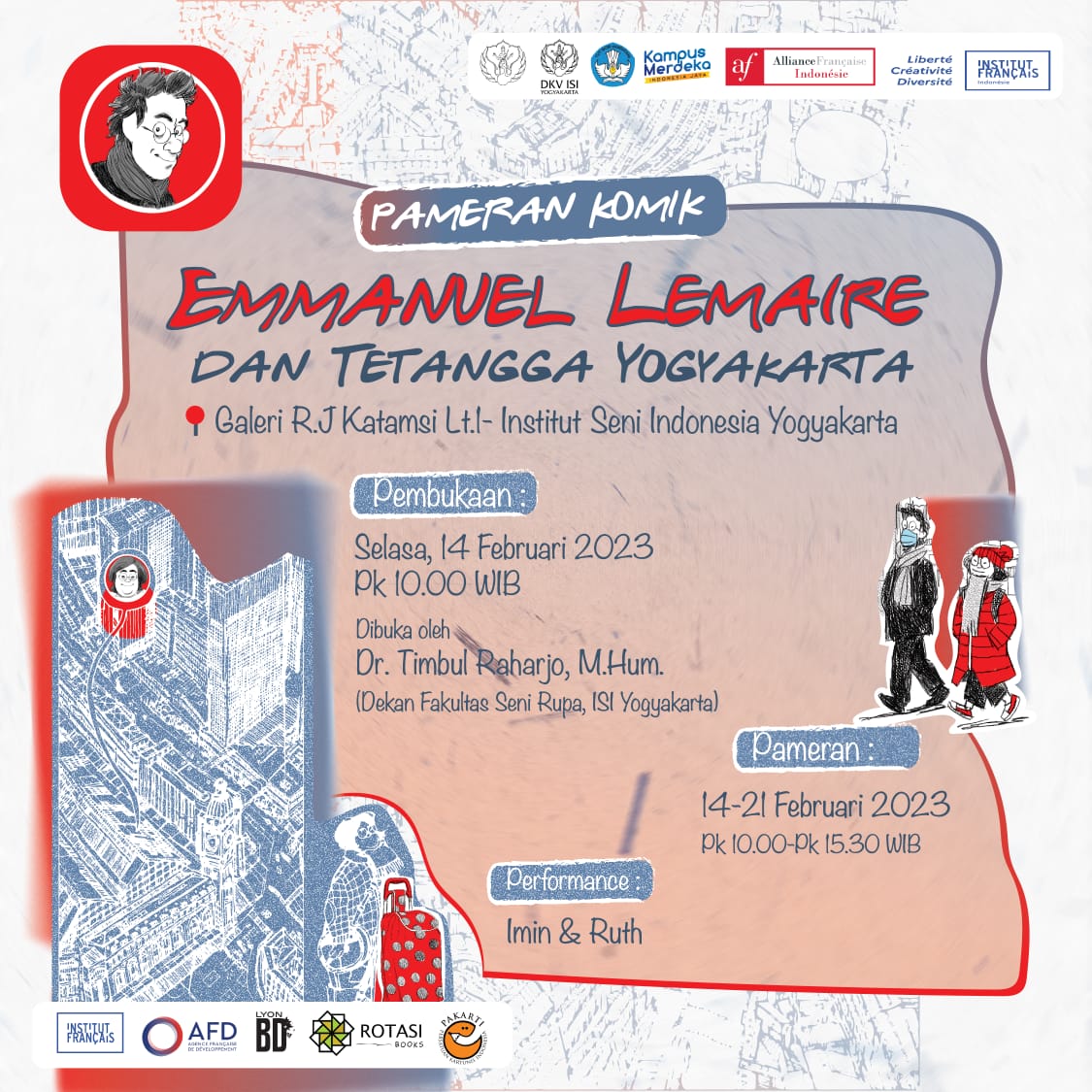 PAMERAN KOMIK: EMMANUEL LEMAIRE DAN TETANGGA YOGYAKARTA