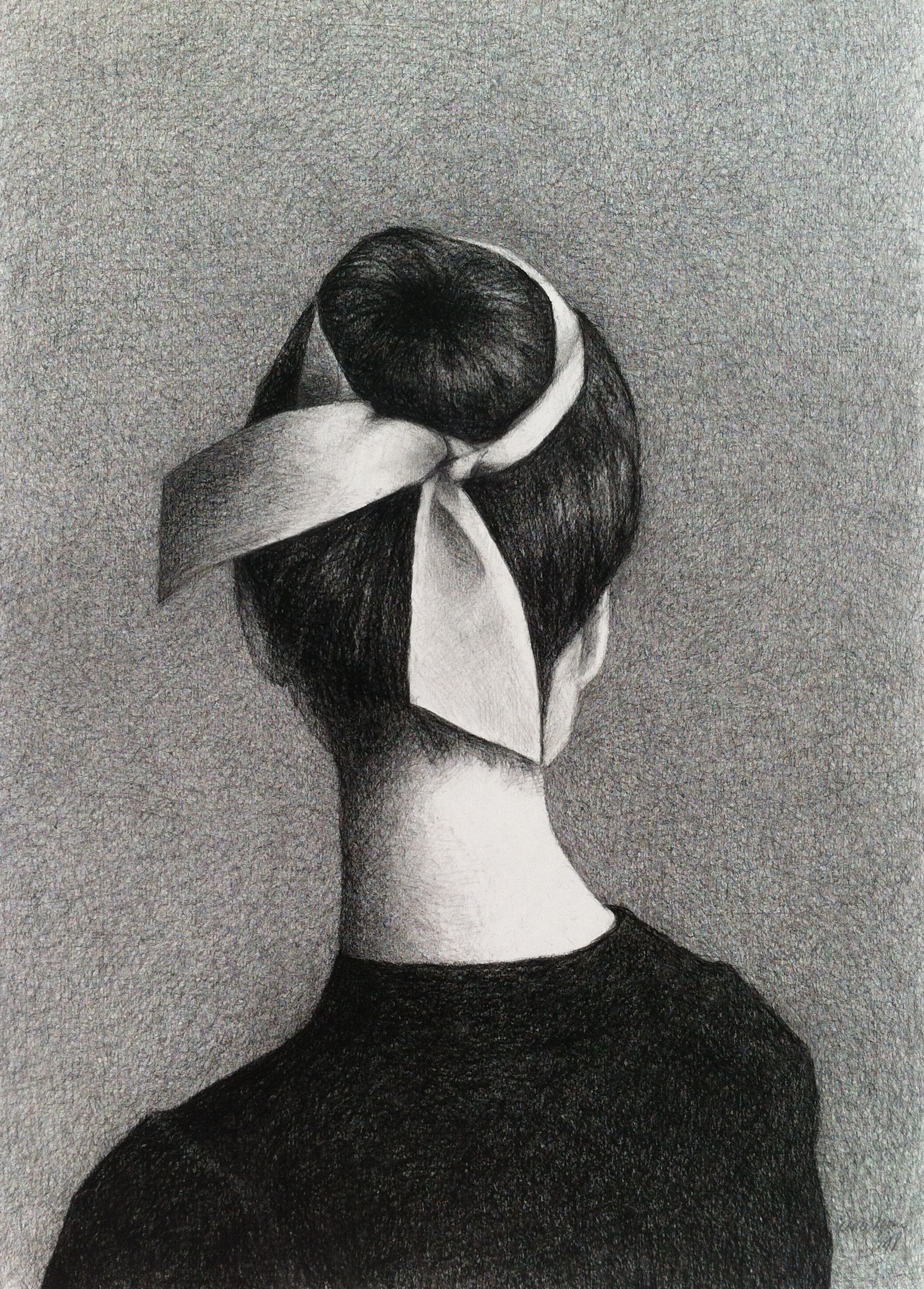 photo White Chalk Drawings black chalk drawings by cecilie nyman