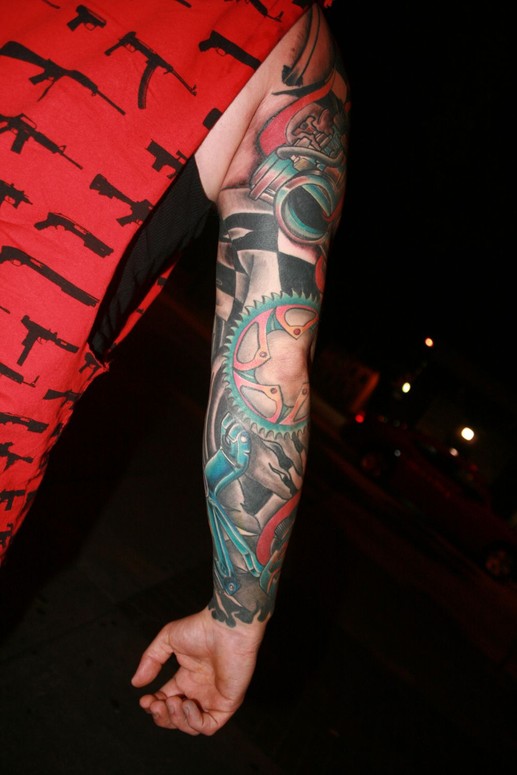 Motocross Sleeve By Eric Caves: Tattoonow 775_x_517_jpg
