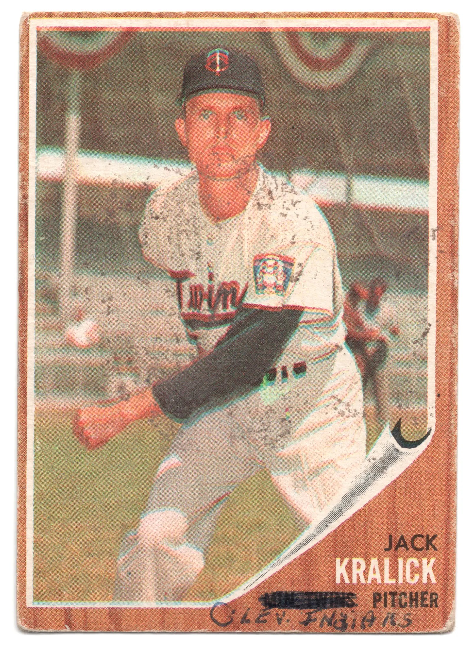 1962 Topps Jack Kralick