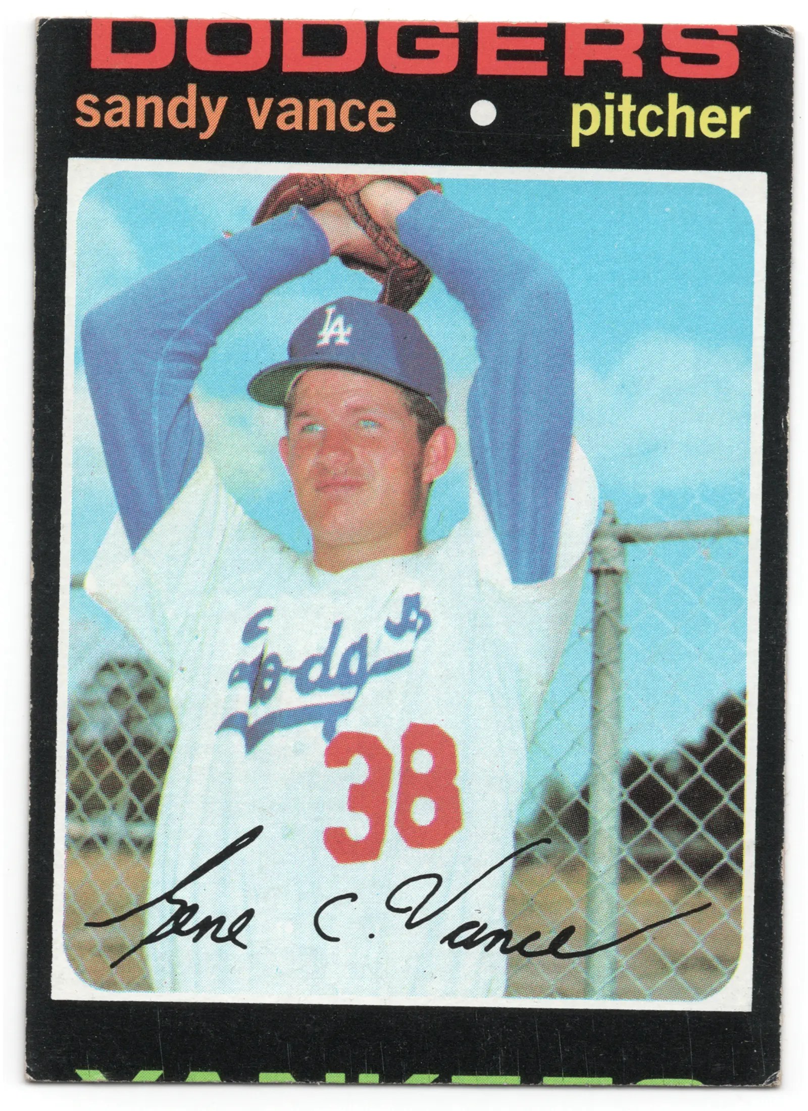 1971 Topps Sandy Vance