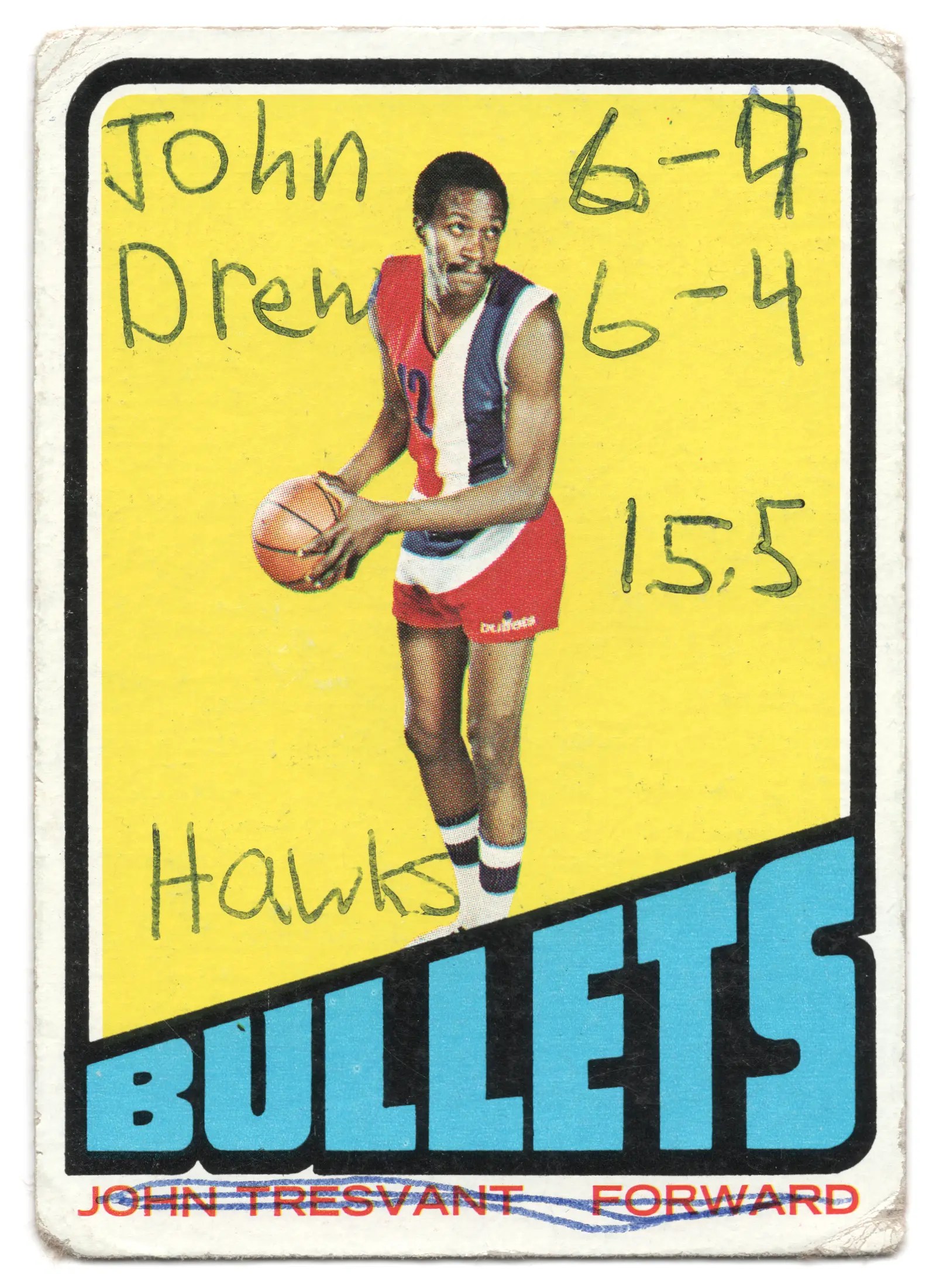 1972 Topps John Tresvant