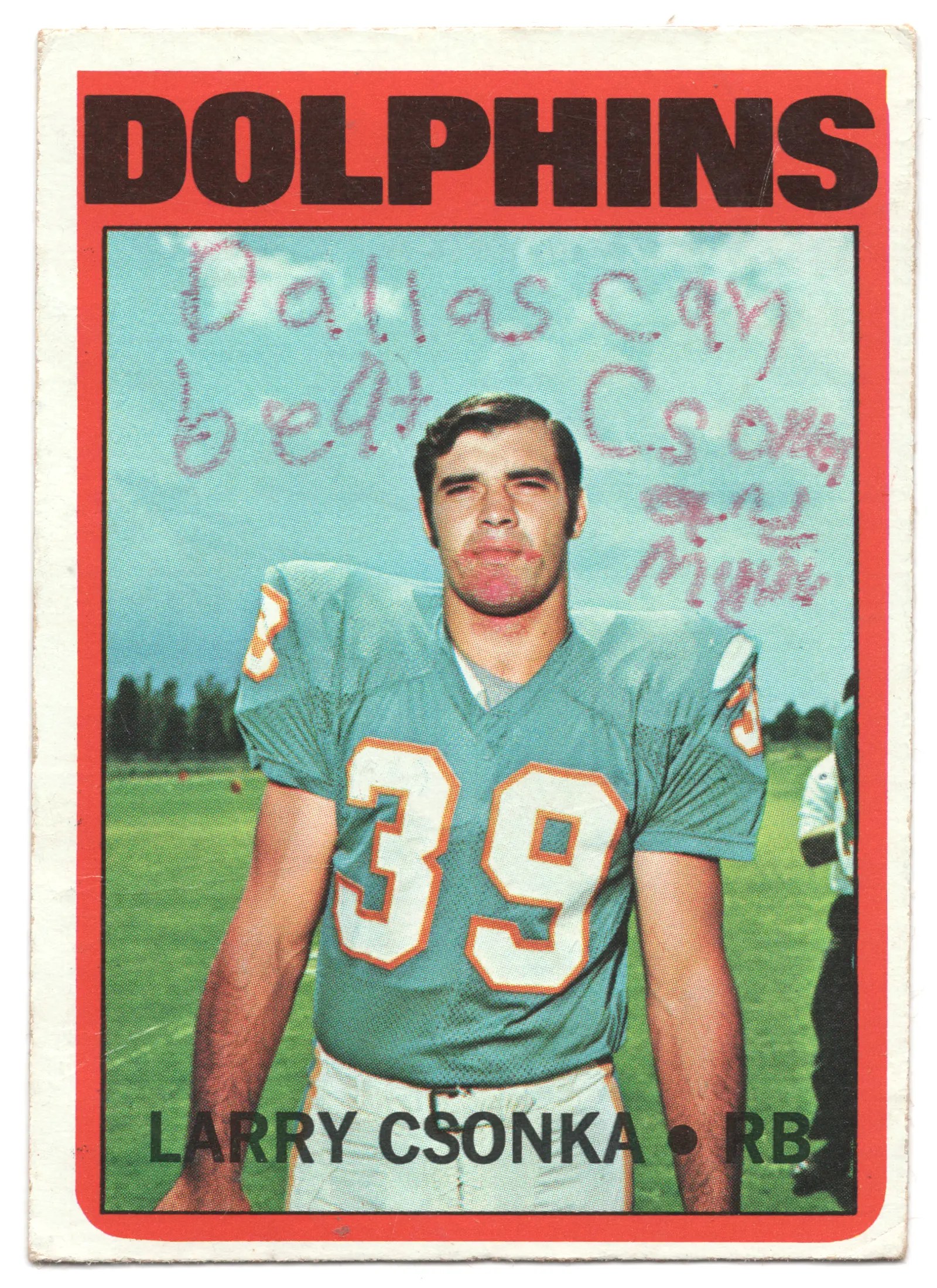 1972 Topps Larry Csonka