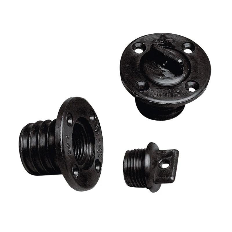 Nuova Rade Round Deck Drain Socket 43mm - Black/White